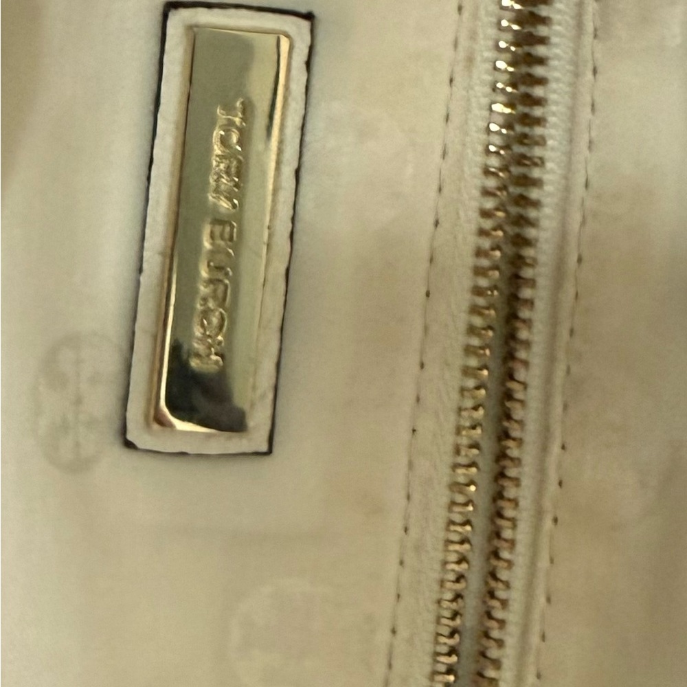 Tory Burch Cream Leather Backpack - Picture 9 of 13
